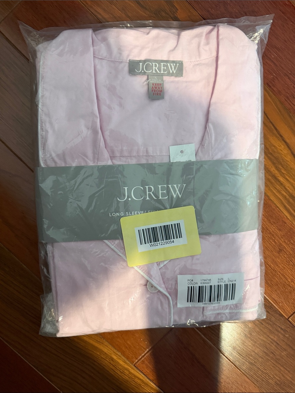 J. Crew Light Pink Cotton Pajama Set - Picture 4 of 4